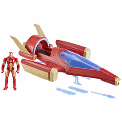 Marvel Avengers Epic Hero Series Iron Man Repulsor Blast Battle Jet, Véhicule, 4 an(s), Plastique, Multicolore