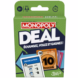 Monopoly Jeu de cartes Deal, Jeu de cartes, Simulation économique, 8 an(s), 15 min