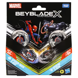 Beyblade X Marvel Collab Spider-Man 3-60F vs. Venom 3-80N