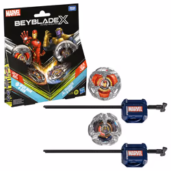 Beyblade X Marvel Collab Iron Man 4-80B vs. Thanos 4-60P