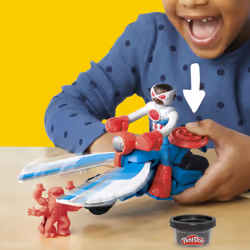 Play-Doh Marvel Captain America Moto tranchante - Vue supplémentaire 8