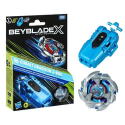 Beyblade X pack Cobalt Dragoon 2-60C avec lanceur à corde deluxe toupie à rotation gauche dès 8 ans