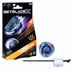 Beyblade X Starter Pack Shadow Shinobi 1-80MN UX avec toupie de type défense et lanceur des 8 ans