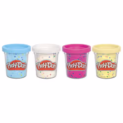 Play-Doh pack de 4 pots de pâte à modeler confettis - Vue supplémentaire 2