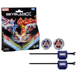 Beyblade X Multipack Toupie Captain America 4-70GB contre Red Hulk 1-80R dès 8 ans