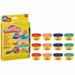 Play-Doh Pack de 12 Limagination en fête autocollants et pots de pâte à modeler de 28 g petits cadeaux loisirs créatifs pour  ...