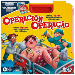 Jeu de société électronique Opération - Hasbro - Coffret tout-en-un - 12 pièces de maladie - 12 cartes - Effets sonores