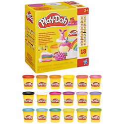 Play-Doh Pack de 18 pots imagination loisirs créatifs de pâte à modeler pour enfants dès 2 ans