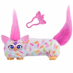 Furby DJ Furblets Berry-Cup-Cake Mini peluche électronique jouet pour enfant 45 sons et musiques dès 6 ans