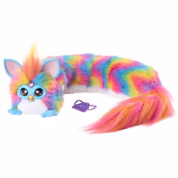 Furby DJ Furby peluche douce électronique arc-en-ciel interactive avec musique lumières mouvements et jeux parle français et  ...