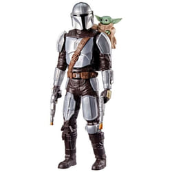 Figurine Mandalorien de 28 cm avec effets sonores jouets interactifs Star Wars The Mandalorian & Grogu dès 4 ans
