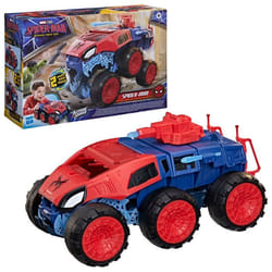 Spiderman Super tank à mâchoire 2-en-1 coffret de figurines de 115 cm avec véhicule jouets de super-héros et figurines dès 4 ans