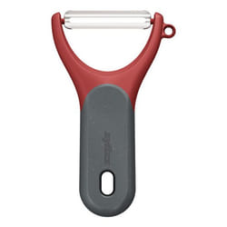 Zyliss E950049 Éplucheur Légumes Gris, Rouge, Acier inoxydable