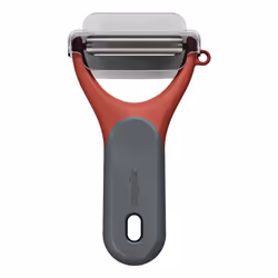 Zyliss E950049 Éplucheur Légumes Gris, Rouge, Acier inoxydable