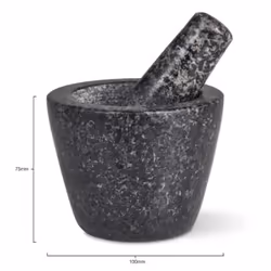 Cole & Mason H112032 mortier et pilon Noir Granit