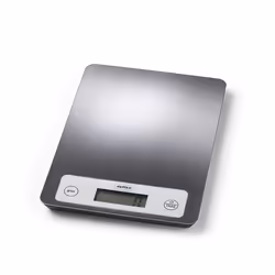 Zyliss E970048, Balance de ménage électronique, 5 kg, Métallique, Acier inoxydable, Rectangle