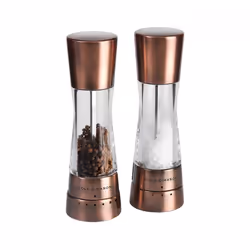 Cole &amp; Mason H59418G, Ensemble de poivrière et salière, Bronze, Transparent, Cuivre, Acrylique, 190 mm