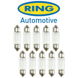 10 Ampoules Navettes - 12V - C5W - SG8-5.5d - 11x38mm - C5W