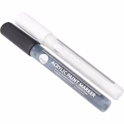 Marqueurs de Peinture Acrylique Simply - Noir et Blanc