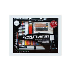Daler Rowney Ensemble dart complet 115 pièces avec chevalet aquarelles Fine Art