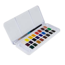 Coffret de poche aquarelle - DALER ROWNEY - Aquafine - 24 demi-godets - Pinceau inclus - Multicolore
