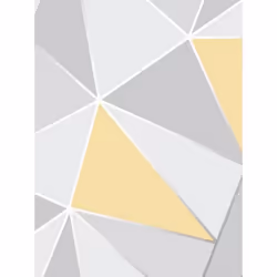 Papier peint géométrique jaune et gris - Fine Decor - Modèle fd41991 - 10.05m x 53cm - Finition mate