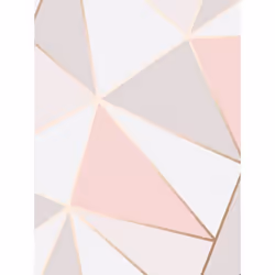 Papier peint géométrique rose or - Fine Decor fd41993