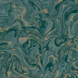 Papier peint - Fine Decor - FD43058 - Vert émeraude avec reflets dorés - 10 m x 53 cm - Effet marbre élégant
