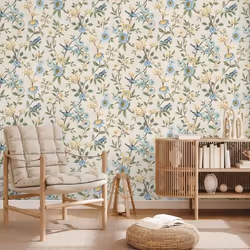 Papier peint - FINE DECOR - Eleanor - Floral - 10 m x 53 cm - Lavable