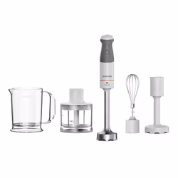 Kenwood HBM40.306WH, Mélangeur par immersion, 850 W, Gris, Transparent, Blanc