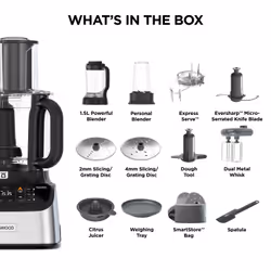 Kenwood FDM73.850SS robot de cuisine 1000 W 3 L Gris Balances intégrées - Vue supplémentaire 7