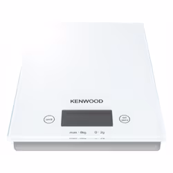Kenwood DS401, Balance de ménage électronique, 8 kg, 2 g, Blanc, Comptoir, Tactile