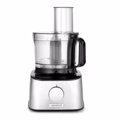 Kenwood FDM301SS, 2,1 L, Noir, Acier inoxydable, 1,2 L, Découpe, Hachoir, Mélange, Gros morceaux, Fin, 3 disques