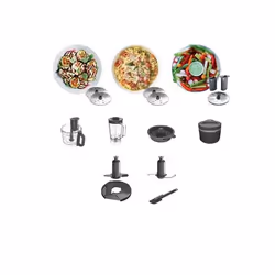 Kenwood FDP65.640WH robot de cuisine 1000 W 3 L Argent