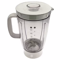 Bol blender / mixeur complet 1,5l acrylique blanc pour robot ménager KENWOOD KW681153 Appareils compatibles : [ROBOT MÉNAGER ...