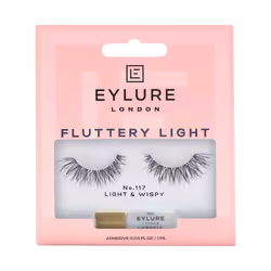 Eylure Fluttery Light No. 117, Bande de faux-cils, Noir, Femmes, 2 pièce(s)