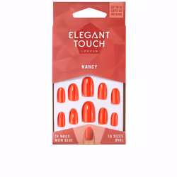 Polished Colour nails with glue oval #nancy