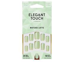 Core Colour nails with glue almond #matcha latte