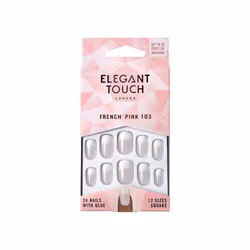 Elegant Touch FRENCH 103 Ongles des mains Rose, Blanc Motif 24 pièce(s) Ampoule - Vue supplémentaire 2