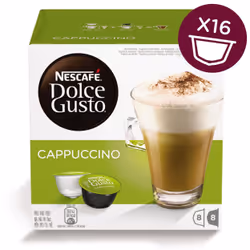 Nescafé Dolce Gusto Cappuccino, Capsule de café, Cappucino, Non-torréfié, Dolce Gusto, 8 tasses, Nescafé