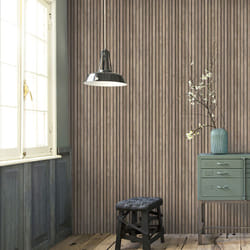 Vtwonen - Papier peint intissé Mur Bois 1005 x 52cm Marron