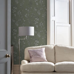 Laura Ashley - Papier peint intissé Branches Elderwood Sage 1005 x 52cm Vert doux
