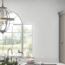 Laura Ashley - Papier peint à peindre Mr. Jones 1005 x 52cm Blanc
