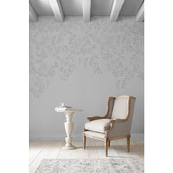 Papier peint panoramique Laura Ashley Feuillage Lockwood 280 x 300cm Gris