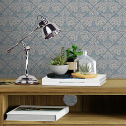 Papier peint intissé Laura Ashley Margam Newport 1005 x 52cm Bleu