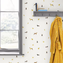 Cet adorable papier peint est idéal dans la pièce préférée de votre maison pour une formidable dose de bonne humeur, avec ses ...