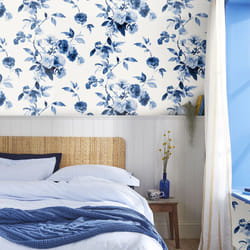 Papier peint intissé Joules Boho Bloom Cream 1005 x 52cm Bleu