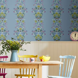 Joules - Papier peint intissé Perfect Pollinators 1005 x 52cm Bleu