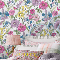 Laura Ashley - Papier peint intissé Gilly 1005 x 52cm Multicolore