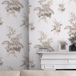 Décorez vos murs avec ce papier peint au motif de bouquets de graminées en beige grisé tourterelle. Caractéristiques du Papie ...